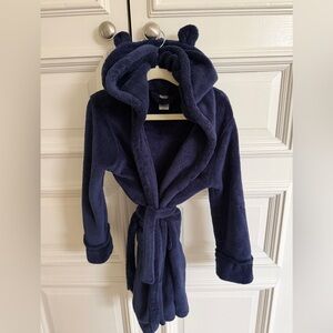 GAP Toddler Navy Plush Robe
